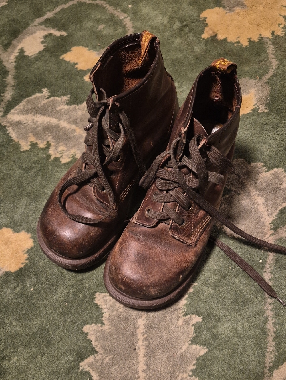 Dr. Martens Brown Leather Lace-Up Ankle Boots